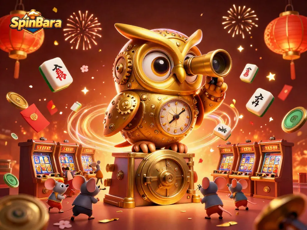 Experience the magic of spinbara with vibrant casino elements and a whimsical atmosphere.